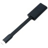 CABLU alimentare si date DELL, pt. smartphone, USB 3.0 (M) la USB Type-C (T), 0.13 m, metal, plastic, negru, "470-ABNE-05" (timb