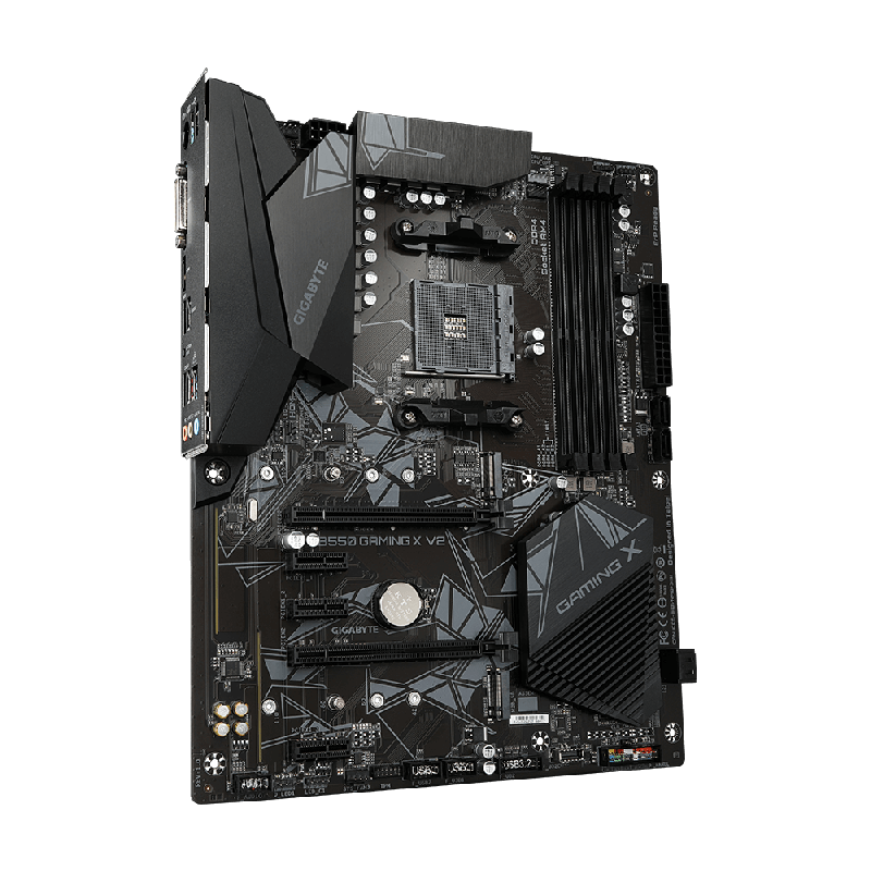 PLACA de BAZA Gigabyte "B550 GAMING X V2", skt AM4, ATX, AMD B550, 4 x DDR4, max. 128 GB, 4 x SATA, 2 x M.2, 7.1, "B550 GAMING X