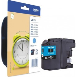 Cartus Cerneala Original Brother Cyan, LC125XLC, pentru DCP-J4110|MFC-J4410|J4510|J4610|J4710|J6520|J692, 1.2K, (timbru verde 0.