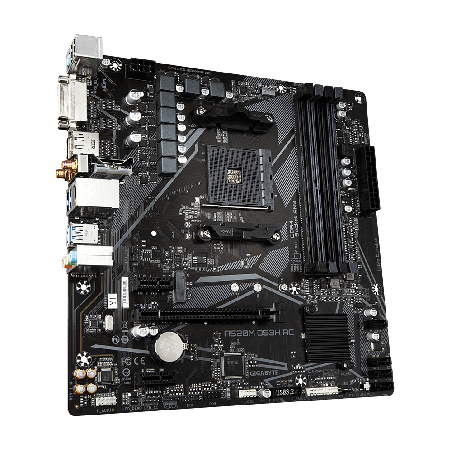 PLACA de BAZA Gigabyte "A520M DS3H", skt AM4, mATX, AMD A520, 4 x DDR4, max. 128 GB, 4 x SATA, 1 x M.2, 7.1, "A520M DS3H"