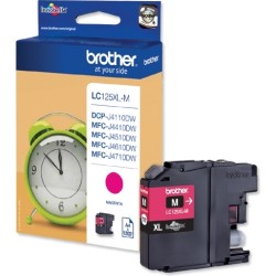 Cartus Cerneala Original Brother Magenta, LC125XLM, pentru DCP-J4110|MFC-J4410|J4510|J4610|J4710|J6520|J6920, 1.2K, (timbru verd