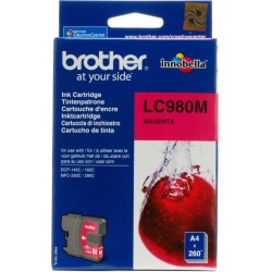 Cartus Cerneala Original Brother Magenta, LC980M, pentru DCP-145C|165C|195C|365C|375C|MFC-250C|290C|295CN, 295,, (timbru verde 0