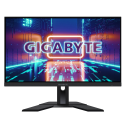 MONITOR GIGABYTE 27 inch, Gaming, IPS, WQHD (2560 x 1440), Wide, 350 cd/mp, 0.5 ms, HDMI x 2, DisplayPort, "M27Q" (timbru verde 