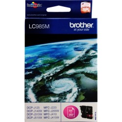 Cartus Cerneala Original Brother Magenta, LC985M, pentru DCP-145C|165C|195C|365C|375C|MFC-250C|290C|295CN, 260,, (timbru verde 0