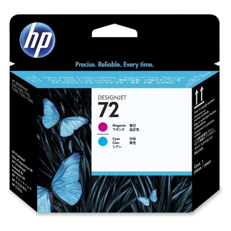 Cap Printare Original HP Magenta/Cyan, nr.72, pentru DesignJet T1100|1120|1200|1300|2300|T610|620|770|790, , (timbru verde 0.15 