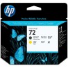 Cap Printare Original HP Matte Black/Yellow, nr.72, pentru DesignJet T1100|1120|1200|1300|2300|T610|620|770|790, , (timbru verde