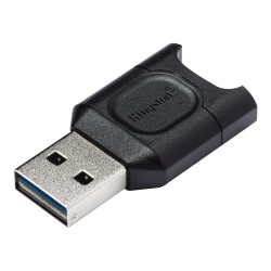 CARD READER extern KINGSTON, interfata USB 3.2 gen 1, citeste/scrie microSDHC/SDXC UHS-II, plastic, negru, "MLPM" (timbru verde 
