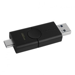 MEMORIE USB 3.2 | USB 3.2 Type-C KINGSTON 32 GB, clasica, carcasa plastic, negru, "DTDE/32GB" (timbru verde 0.03 lei)