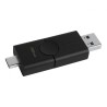 MEMORIE USB 3.2 | USB 3.2 Type-C KINGSTON 32 GB, clasica, carcasa plastic, negru, "DTDE/32GB" (timbru verde 0.03 lei)