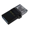 MEMORIE USB 3.2 | microUSB KINGSTON 64 GB, cu capac, carcasa plastic, negru, "DTDUO3G2/64GB" (timbru verde 0.03 lei)