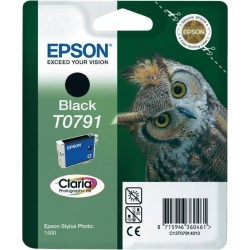 Cartus Cerneala Original Epson Black, T0791, pentru Stylus Photo 1400, , (timbru verde 0.15 lei),  "C13T07914010"
