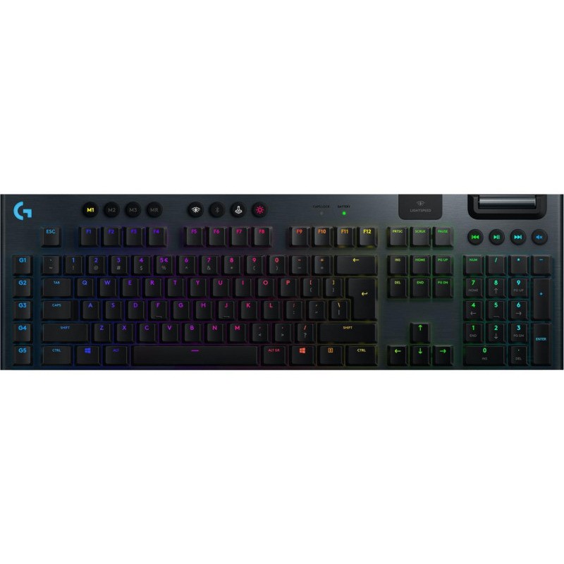 TASTATURA LOGITECH - gaming, "G915", wireless | cu fir, 104 taste format standard (104-108 taste), USB, negru, "920-008962" (tim