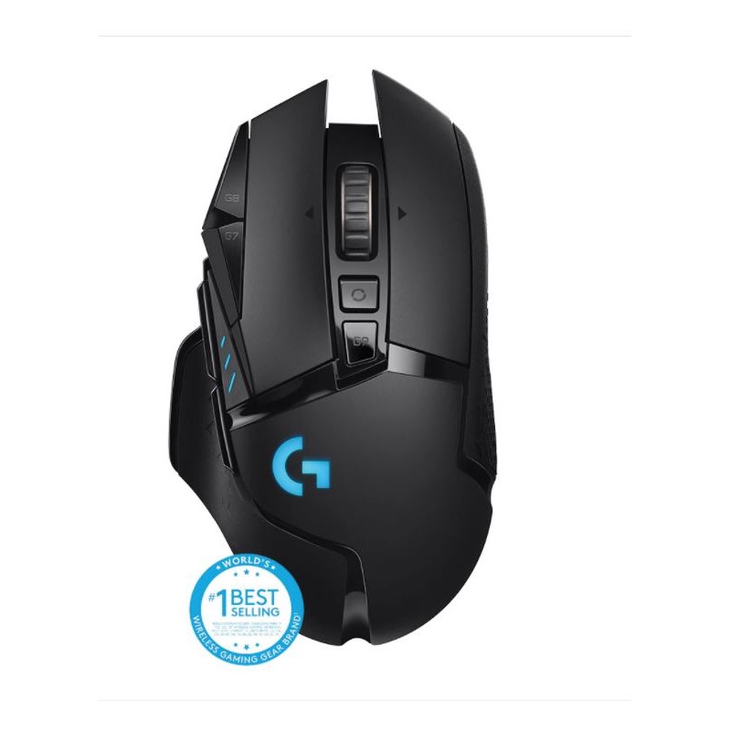 MOUSE LOGITECH, "G502 Lightspeed", gaming, wireless, 2.4GHz, optic, 25600 dpi, butoane/scroll 11/1, iluminare,butoane programabi
