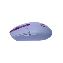 MOUSE LOGITECH, "G3054 Lightspeed", gaming, wireless, 2.4GHz, optic, 12000 dpi, butoane/scroll 6/1, buton selectare viteza, mov,