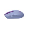 MOUSE LOGITECH, "G3054 Lightspeed", gaming, wireless, 2.4GHz, optic, 12000 dpi, butoane/scroll 6/1, buton selectare viteza, mov,