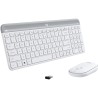 TASTATURA si Mouse LOGITECH, "Slim", wireless, 1000 dpi taste format standard (104-108 taste), mouse alb, 3/1 butoane, 104, "920