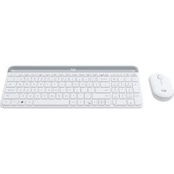 TASTATURA si Mouse LOGITECH, "Slim", wireless, 1000 dpi taste format standard (104-108 taste), mouse alb, 3/1 butoane, 104, "920