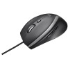 MOUSE LOGITECH, "M500s", PC sau NB, cu fir, USB, optic, 4000 dpi, butoane/scroll 6/1, buton selectare viteza, negru, "910-005784