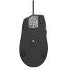 MOUSE LOGITECH, "M500s", PC sau NB, cu fir, USB, optic, 4000 dpi, butoane/scroll 6/1, buton selectare viteza, negru, "910-005784