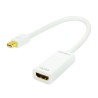 CABLU video LOGILINK, adaptor Mini-DisplayPort (T) la HDMI (M), 15cm, rezolutie maxima Full HD (1920 x 1080) la 60 Hz, alb, "CV0