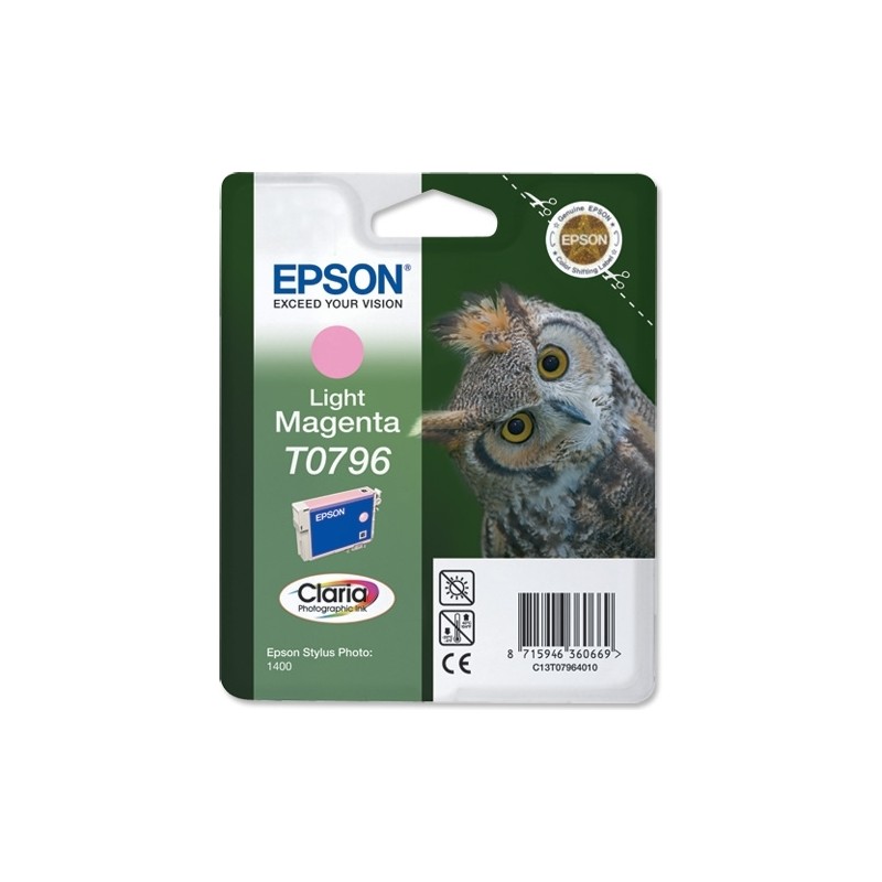 Cartus Cerneala Original Epson Magenta, T0796, pentru Stylus Photo 1400, , (timbru verde 0.15 lei),  "C13T07964010"