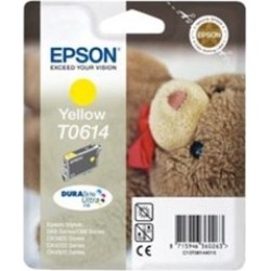 Cartus Cerneala Original Epson Yellow, T0614, pentru D88|D68PE|DX4800|DX4850|DX4200|DX4250|DX3800|DX3855, , (timbru verde 0.15 l