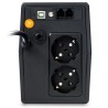 UPS Njoy "HORUS", Line int., mini Tower, AVR, Schuko x 2, display LCD, back-up 1 - 10 min. "PWUP-LI080H1-AZ01B" (timbru verde 11