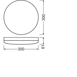 PLAFONIERA OSRAM, LED, soclu integrat, putere 24 W, tip lumina alb rece, 1920 lumeni, alimentare 220 - 230 V, "00000405807506222