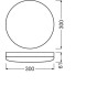 PLAFONIERA OSRAM, LED, soclu integrat, putere 24 W, tip lumina alb rece, 1920 lumeni, alimentare 220 - 230 V, "00000405807506222