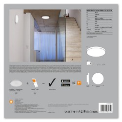 PLAFONIERA smart OSRAM, LED, soclu integrat, putere 20 W, tip lumina alb, 1700 lumeni, alimentare 220 - 230 V, "0000040580754846