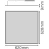 PANOU LED OSRAM, LED, soclu integrat, putere 40 W, tip lumina alb rece, 4000 lumeni, alimentare 220 - 230 V, "000004058075225497
