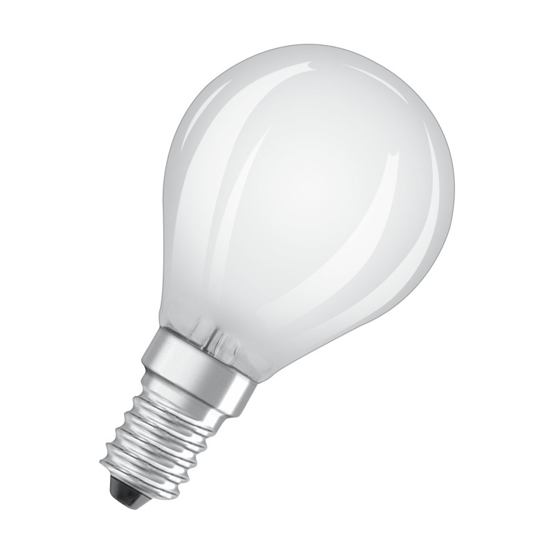 BEC LED Osram, soclu E14, putere 2.5W, forma clasic, lumina alb rece, alimentare 220 - 240 V, "000004058075116436" (timbru verde