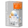SET 3 becuri smart LED Osram, soclu E27, putere 9.50W, forma clasic, lumina alb, alimentare 220 - 240 V, "000004058075485792" (t