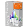 SET 3 becuri smart LED Osram, soclu E27, putere 5W, forma lumanare, lumina multicolora, alimentare 220 - 240 V, "000004058075485