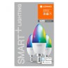 SET 3 becuri smart LED Osram, soclu E27, putere 5W, forma lumanare, lumina multicolora, alimentare 220 - 240 V, "000004058075485