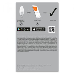 SET 3 becuri smart LED Osram, soclu E27, putere 5W, forma lumanare, lumina multicolora, alimentare 220 - 240 V, "000004058075485