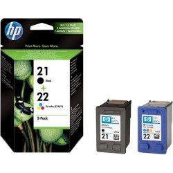 Combo-Pack Original HP Black/Color, nr.21+nr.22, pentru DeskJet 3940, , (timbru verde 0.3 lei), "SD367AE"