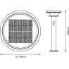 STALP exterior OSRAM, LED, soclu integrat, putere 6 W, tip lumina alb calda, 400 lumeni, alimentare 3.2 V, "000004058075392748" 