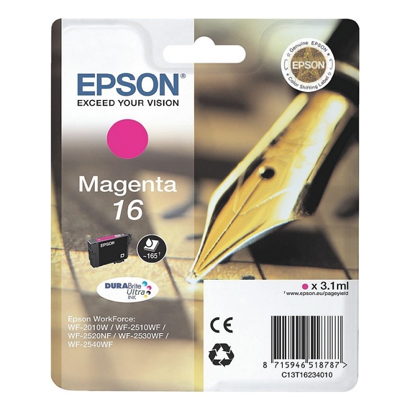 Cartus Cerneala Original Epson Magenta, T1633, pentru WF2540, , (timbru verde 0.15 lei),  "C13T16334010"
