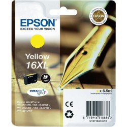 Cartus Cerneala Original Epson Yellow, T1634, pentru WF2540, , (timbru verde 0.15 lei),  "C13T16344010"