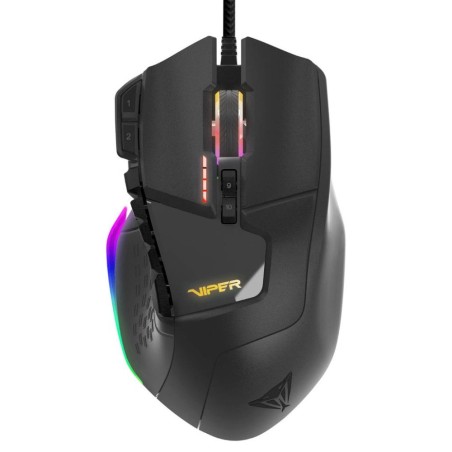 MOUSE Patriot, "Viper V570", gaming, cu fir, USB, laser, 12000 dpi, butoane/scroll 12/1, iluminare, butoane programabile, buton 