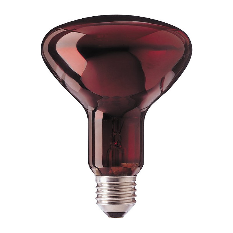 BEC IR Philips, soclu E27, putere , forma clasic, lumina rosie, alimentare 220 - 240 V, "000008711500145598" (timbru verde 0.45 