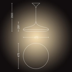 LUSTRA smart PHILIPS, LED, soclu integrat, putere 39 W, tip lumina alb, 3.000 lumeni, alimentare 220 - 230 V, "00000871869617509