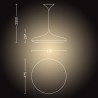 LUSTRA smart PHILIPS, LED, soclu integrat, putere 39 W, tip lumina alb, 3.000 lumeni, alimentare 220 - 230 V, "00000871869617509