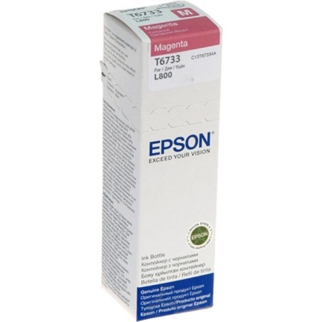 Cartus Cerneala Original Epson Magenta, T6733, pentru L800,  , (timbru verde 0.15 lei), "C13T67334A"(RAPO)