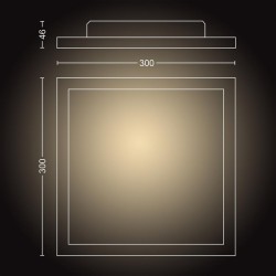 PLAFONIERA smart PHILIPS, LED, soclu integrat, putere 28 W, tip lumina alb, 2200 lumeni, alimentare 220 - 230 V, "00000871869617