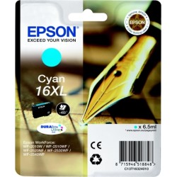Cartus Cerneala Original Epson Cyan, T1632, pentru WF2540, , (timbru verde 0.15 lei),  "C13T16324010"