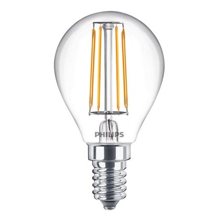 BEC LED Philips, soclu E14, putere 4.3W, forma clasic, lumina alb calda, alimentare 220 - 240 V, "000008718699763152" (timbru ve