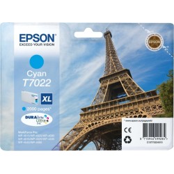 Cartus Cerneala Original Epson Cyan, T7022, pentru WP4000|4500, , (timbru verde 0.15 lei),  "C13T70224010"
