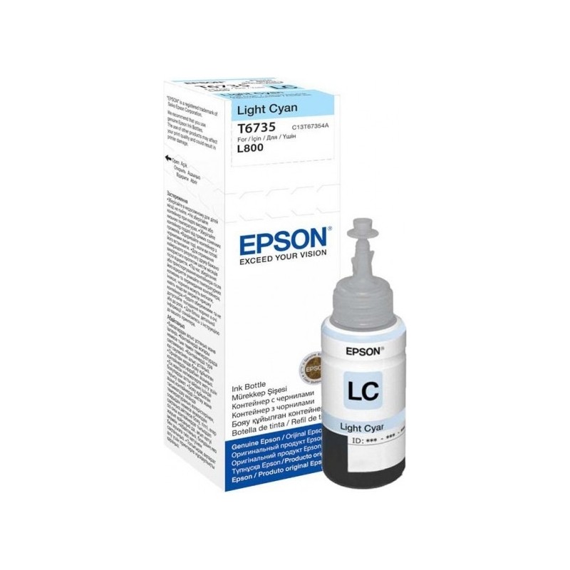 Cartus Cerneala Original Epson Light Cyan, T6735, pentru L800,  , (timbru verde 0.15 lei), "C13T67354A"(RAPO)